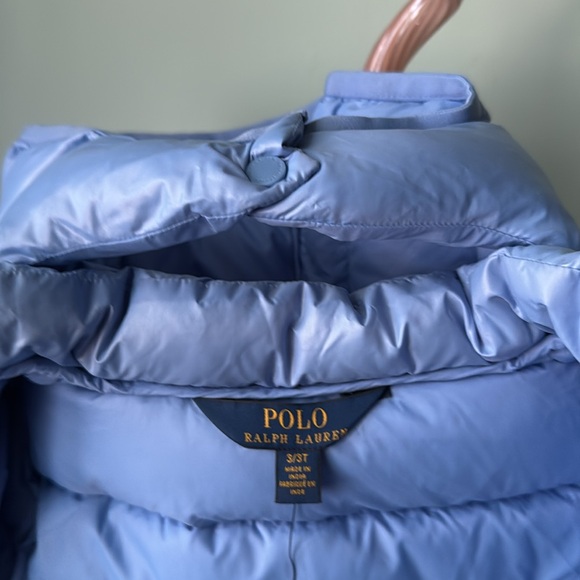 Ralph Lauren Light Blue girls Puffer Jacket - Picture 4 of 6